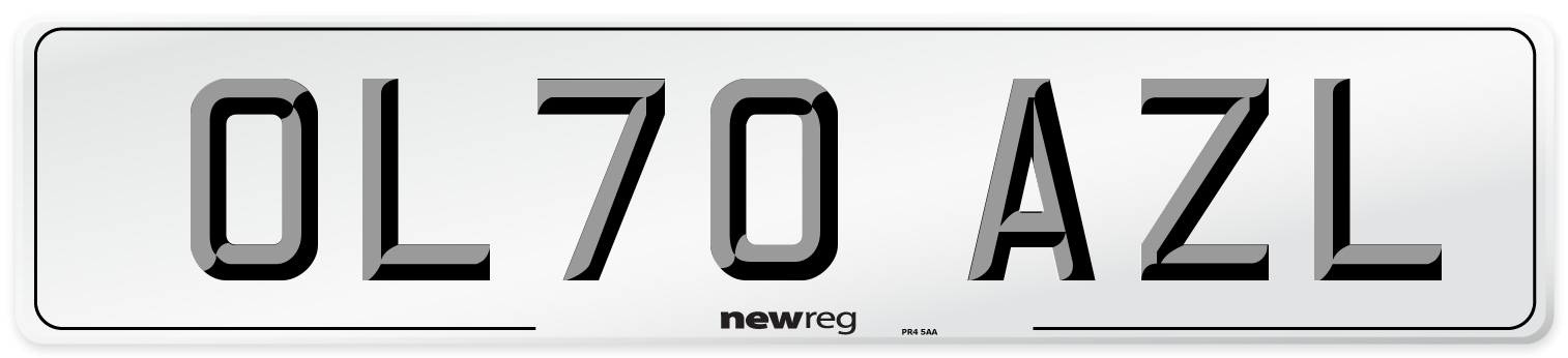 OL70 AZL Number Plate from New Reg